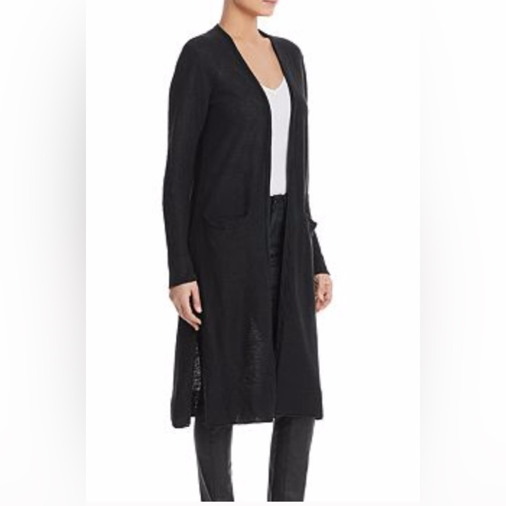DKNY Black Knit Duster Sweater - Size Medium